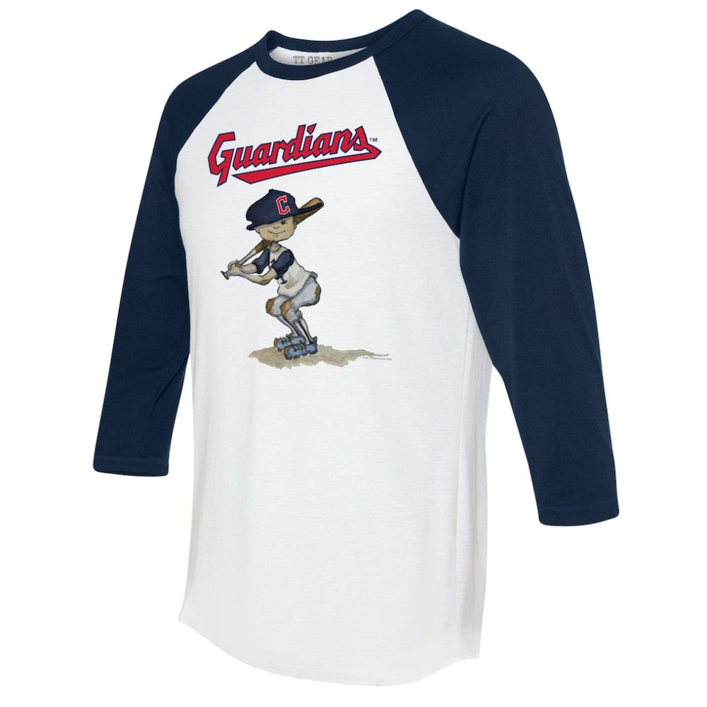 Cleveland Guardians Tiny Turnip Women's Slugger 3/4-Sleeve Raglan T-Shirt Clearance