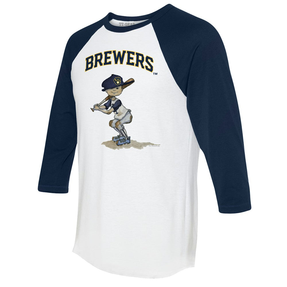 Milwaukee Brewers Tiny Turnip Women's Slugger 3/4-Sleeve Raglan T-Shirt Near Me