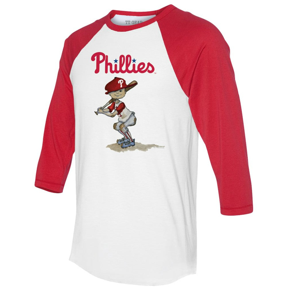Philadelphia Phillies Tiny Turnip Women's Slugger 3/4-Sleeve Raglan T-Shirt for sale