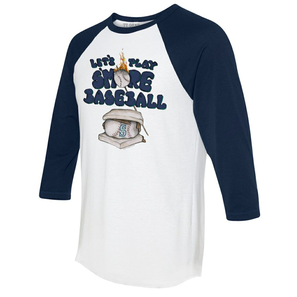 Seattle Mariners Tiny Turnip Women's Smores 3/4-Sleeve Raglan T-Shirt Online