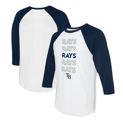 Tampa Bay Rays Tiny Turnip Women's Stacked 3/4-Sleeve Raglan T-Shirt for sale