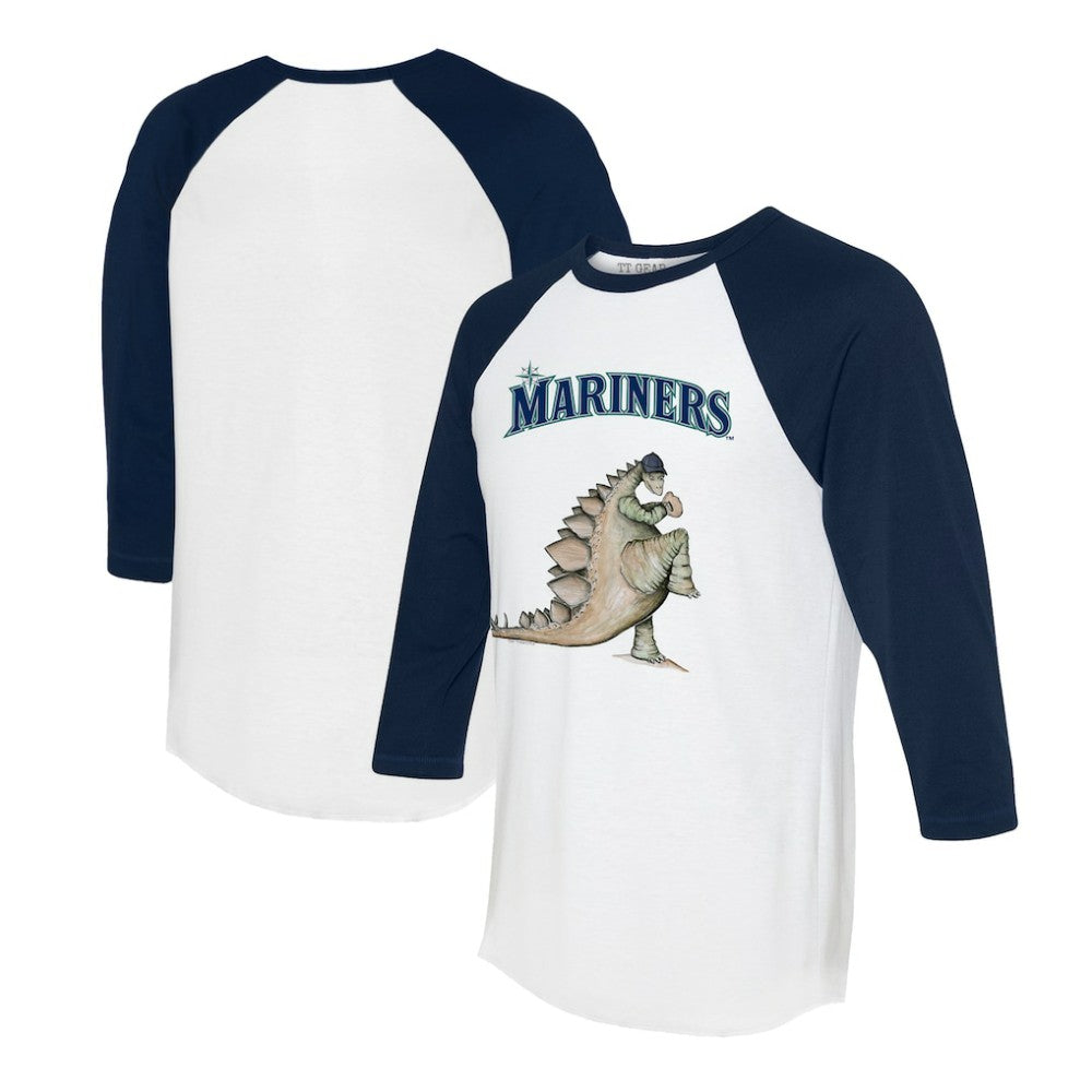 Seattle Mariners Tiny Turnip Unisex Stega 3/4-Sleeve Raglan T-Shirt for sale