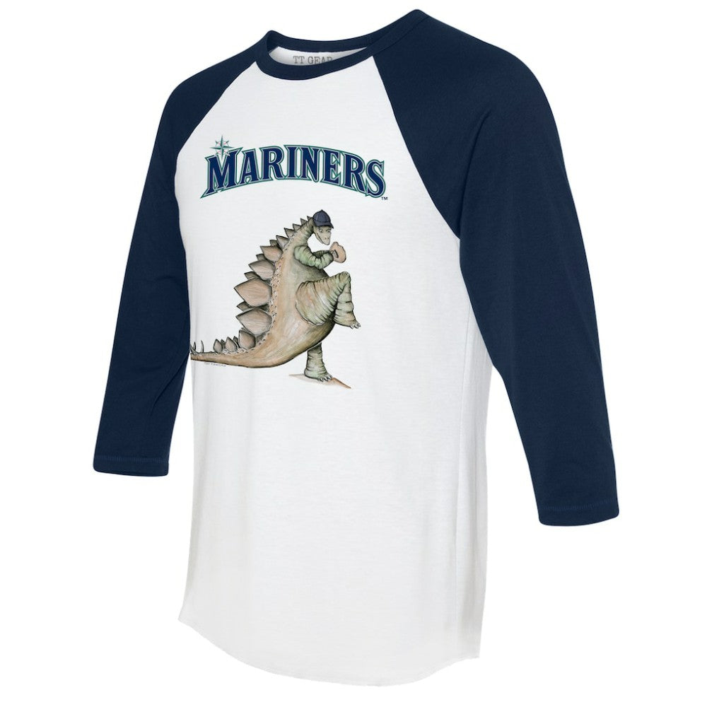Seattle Mariners Tiny Turnip Unisex Stega 3/4-Sleeve Raglan T-Shirt for sale