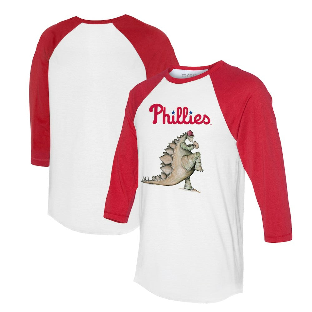 Philadelphia Phillies Tiny Turnip Unisex Stega 3/4-Sleeve Raglan T-Shirt Lifestyle