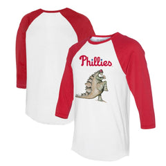 Philadelphia Phillies Tiny Turnip Unisex Stega 3/4-Sleeve Raglan T-Shirt Lifestyle