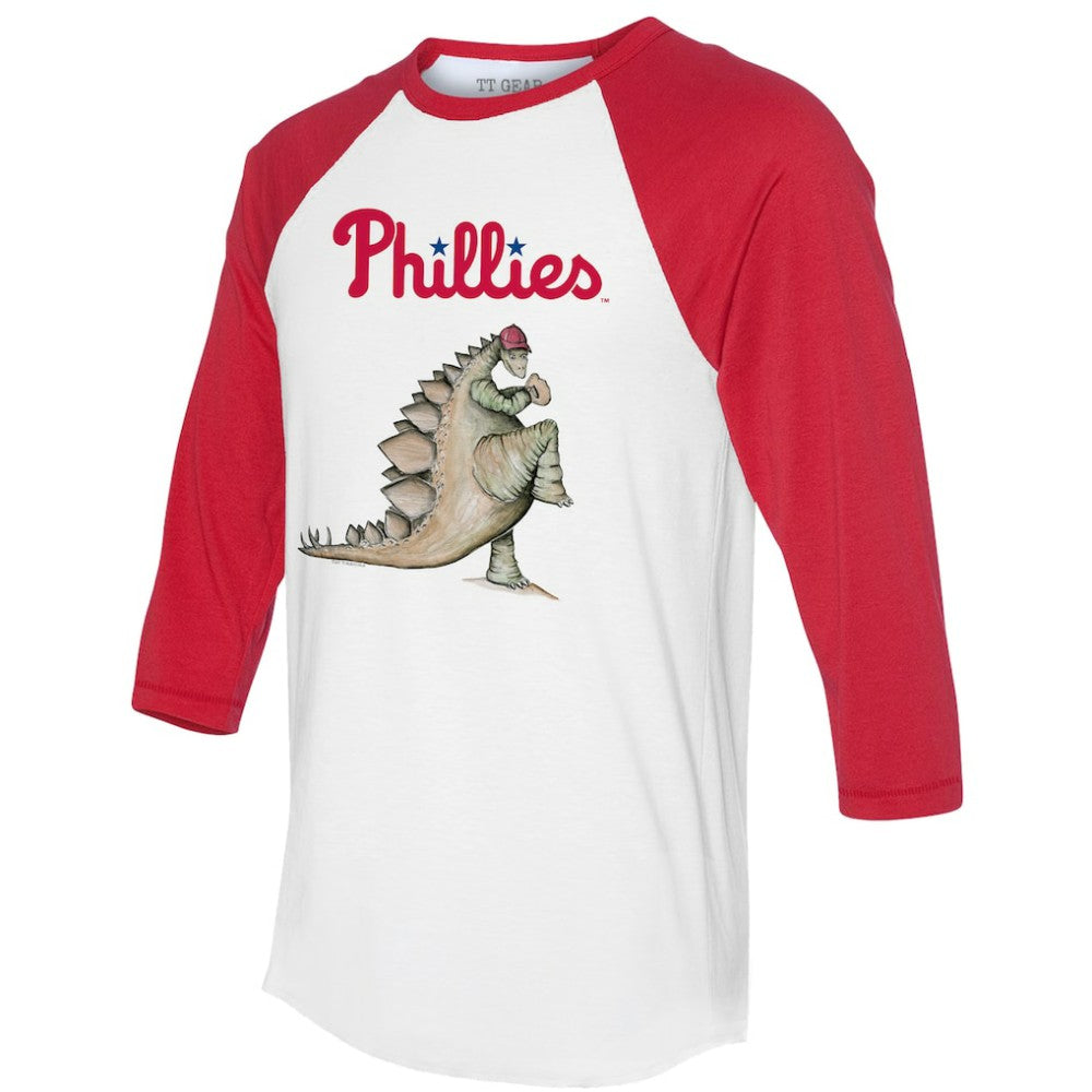 Philadelphia Phillies Tiny Turnip Unisex Stega 3/4-Sleeve Raglan T-Shirt Lifestyle