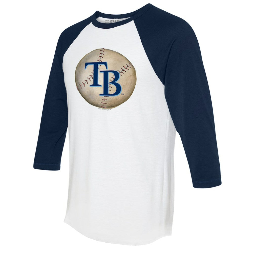Tampa Bay Rays Tiny Turnip Unisex Stitched Baseball 3/4-Sleeve Raglan T-Shirt for sale