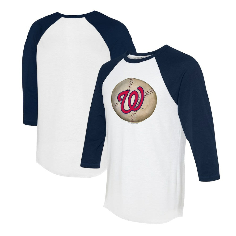 Washington Nationals Tiny Turnip Unisex Stitched Baseball 3/4-Sleeve Raglan T-Shirt discount