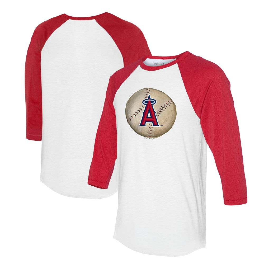 Los Angeles Angels Tiny Turnip Unisex Stitched Baseball 3/4-Sleeve Raglan T-Shirt Lifestyle