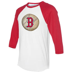 Boston Red Sox Tiny Turnip Unisex Stitched Baseball 3/4-Sleeve Raglan T-Shirt Clearance
