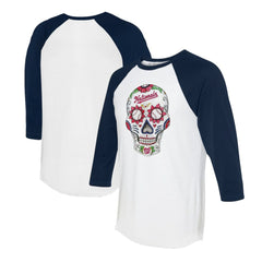 Washington Nationals Tiny Turnip Unisex Sugar Skull 3/4-Sleeve Raglan T-Shirt Online