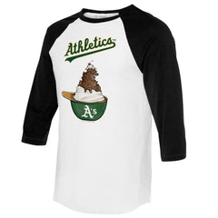 Athletics Tiny Turnip Unisex Sundae Helmet 3/4-Sleeve Raglan T-Shirt Sale