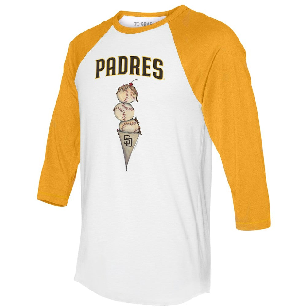 San Diego Padres Tiny Turnip Unisex Triple Scoop 3/4-Sleeve Raglan T-Shirt Online
