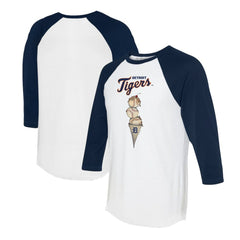 Detroit Tigers Tiny Turnip Unisex Triple Scoop 3/4-Sleeve Raglan T-Shirt Sale