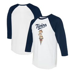 Minnesota Twins Tiny Turnip Unisex Triple Scoop 3/4-Sleeve Raglan T-Shirt for sale