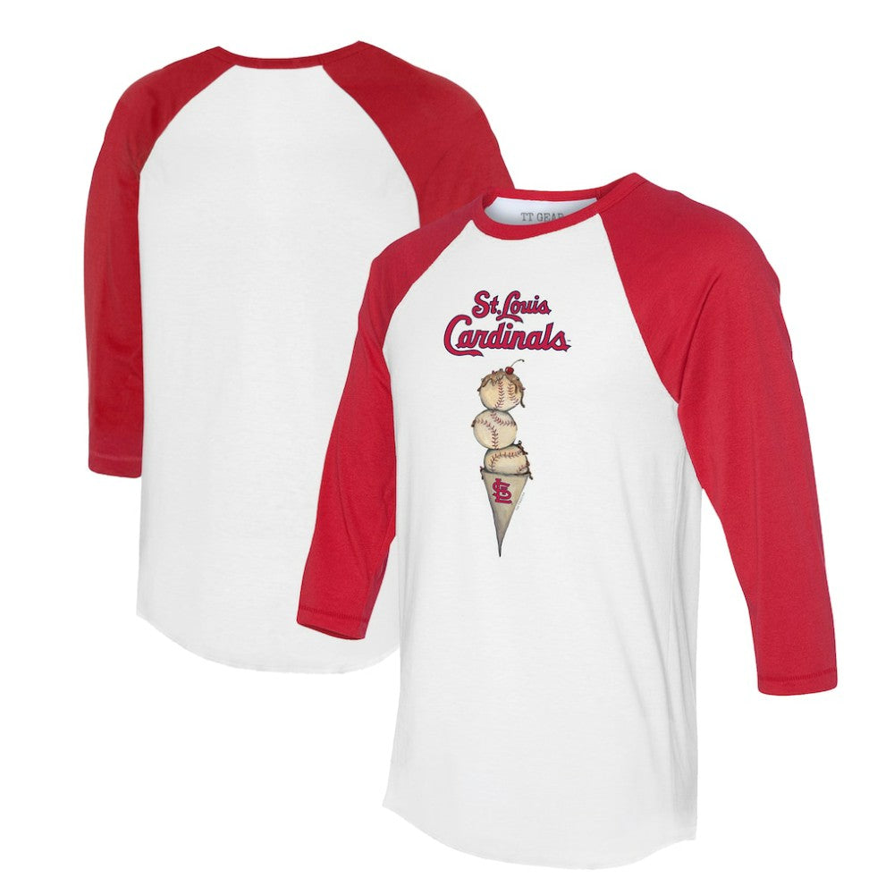 St. Louis Cardinals Tiny Turnip Unisex Triple Scoop 3/4-Sleeve Raglan T-Shirt Near Me
