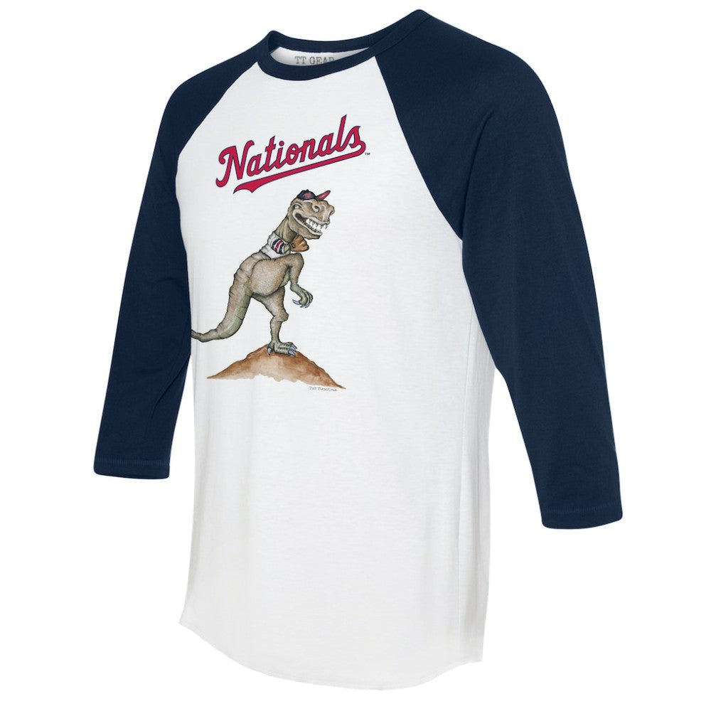 Washington Nationals Tiny Turnip Unisex TT Rex 3/4-Sleeve Raglan T-Shirt Near Me