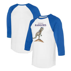 Texas Rangers Tiny Turnip Unisex TT Rex 3/4-Sleeve Raglan T-Shirt for sale