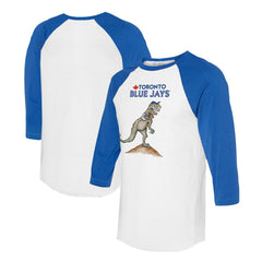 Toronto Blue Jays Tiny Turnip Unisex TT Rex 3/4-Sleeve Raglan T-Shirt On Sale