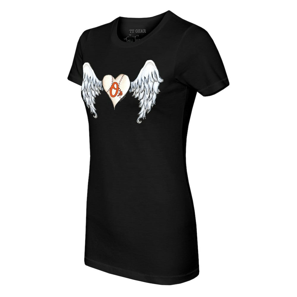 Baltimore Orioles Tiny Turnip Women's Angel Wings T-Shirt Near Me