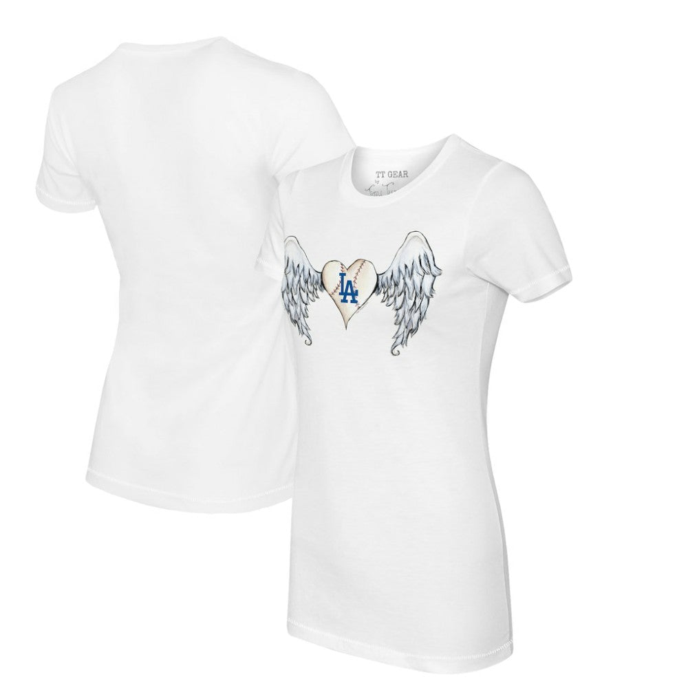 Los Angeles Dodgers Tiny Turnip Women's Angel Wings T-Shirt Clearance