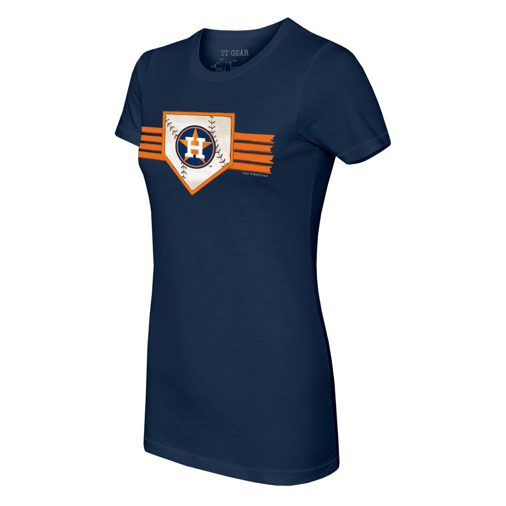 Houston Astros Tiny Turnip Women's Base Stripe T-Shirt Lifestyle