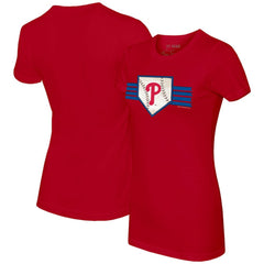 Philadelphia Phillies Tiny Turnip Women's Base Stripe T-Shirt for sale