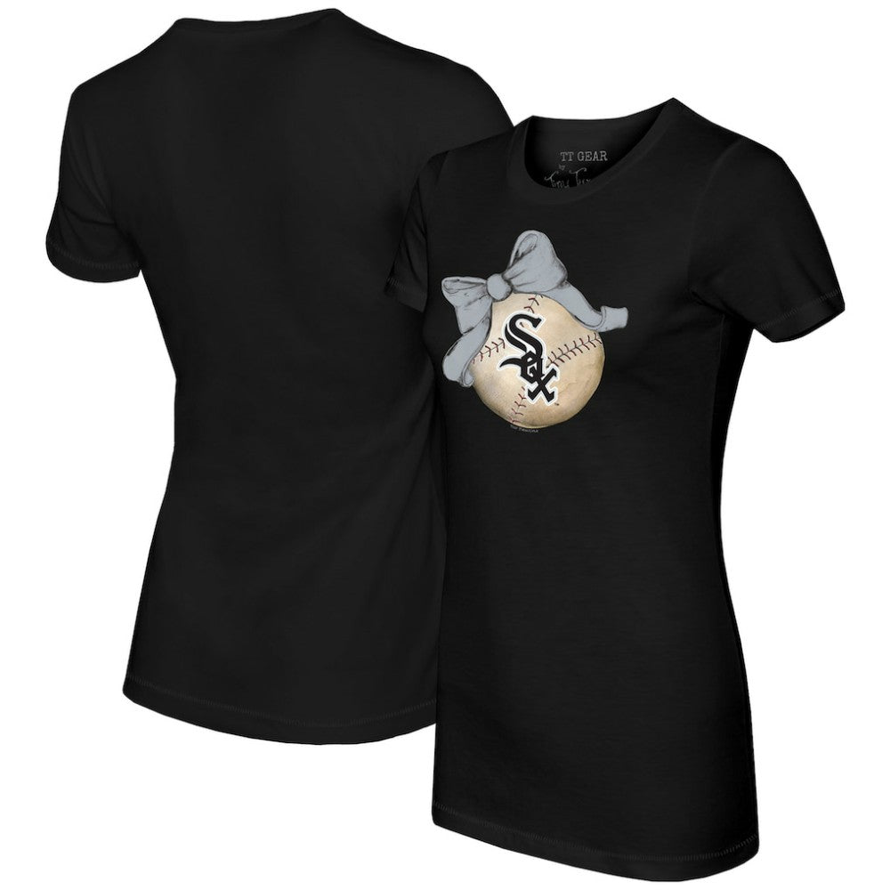 Chicago White Sox Tiny Turnip Women's Baseball Bow T-Shirt Lifestyle
