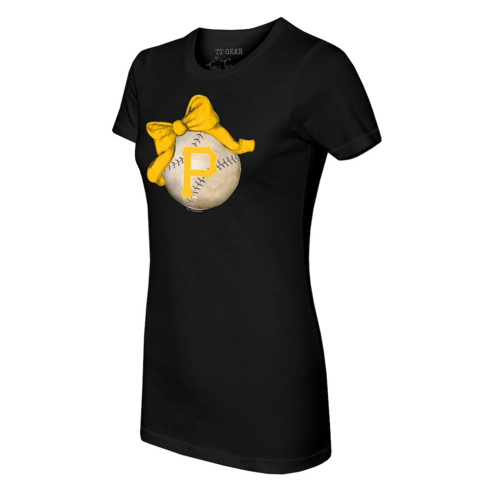Pittsburgh Pirates Tiny Turnip Women's Baseball Bow T-Shirt Near Me