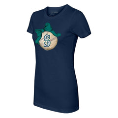 Seattle Mariners Tiny Turnip Women's Baseball Bow T-Shirt discount