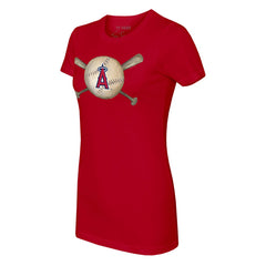 Los Angeles Angels Tiny Turnip Women's Baseball Cross Bats T-Shirt Sale