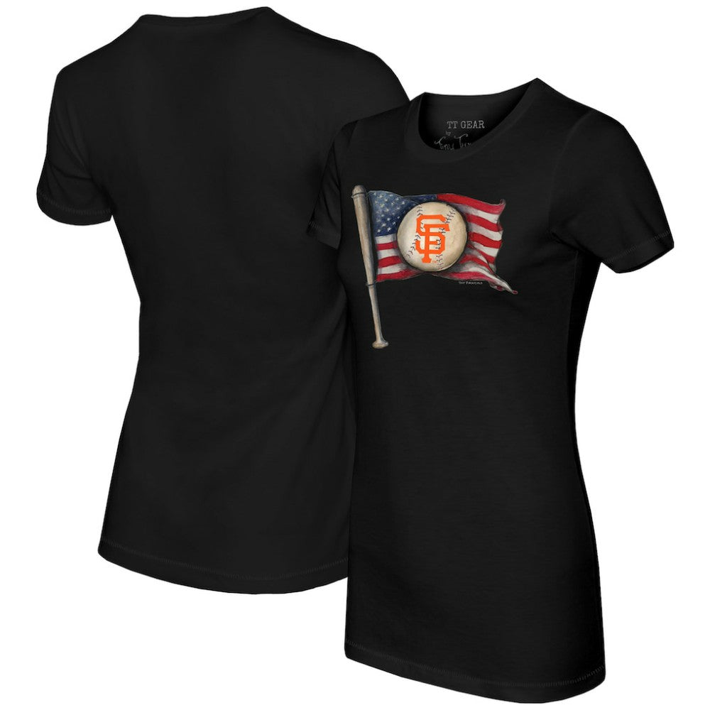 San Francisco Giants Tiny Turnip Women's Baseball Flag T-Shirt discount