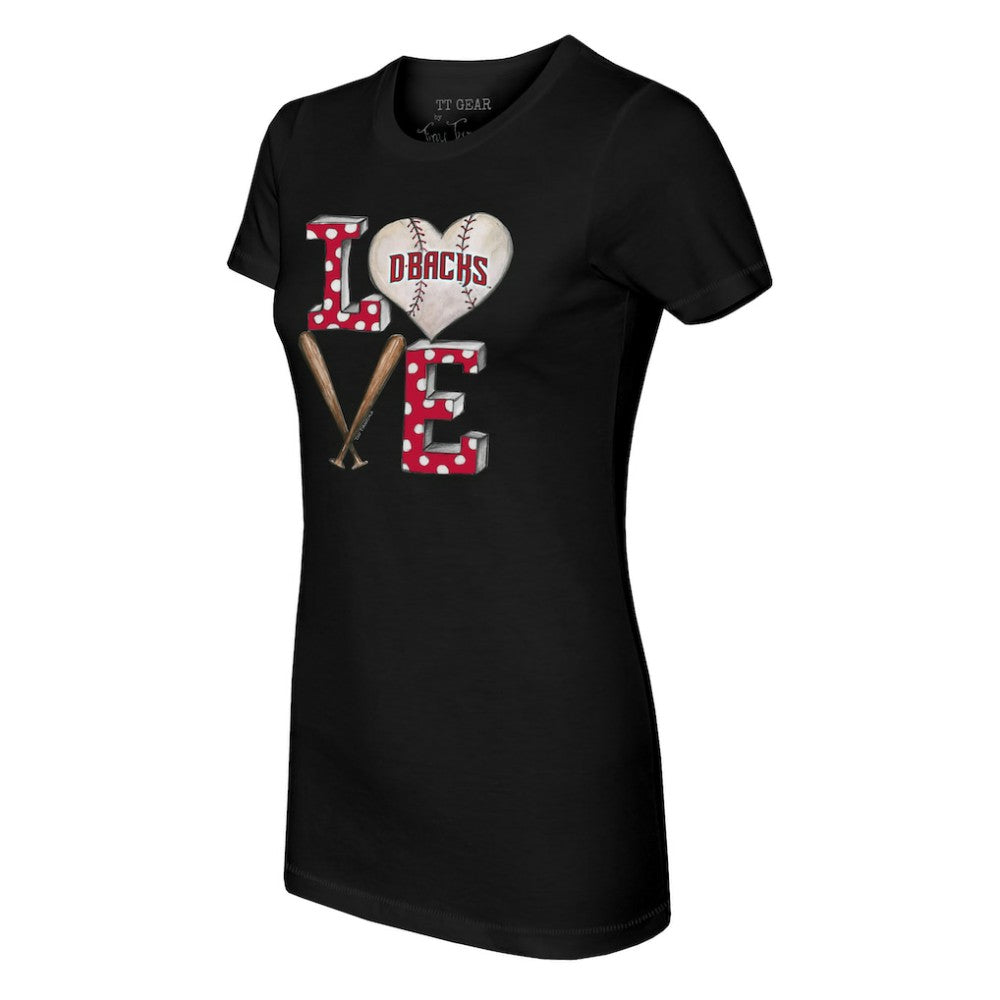 Arizona Diamondbacks Tiny Turnip Women's Baseball Love T-Shirt Lifestyle