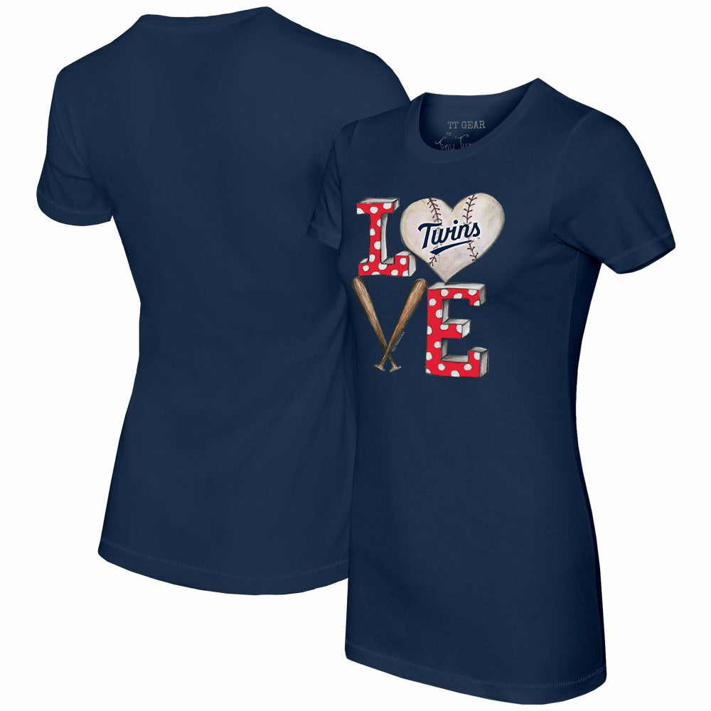 Minnesota Twins Tiny Turnip Women's Baseball Love T-Shirt discount