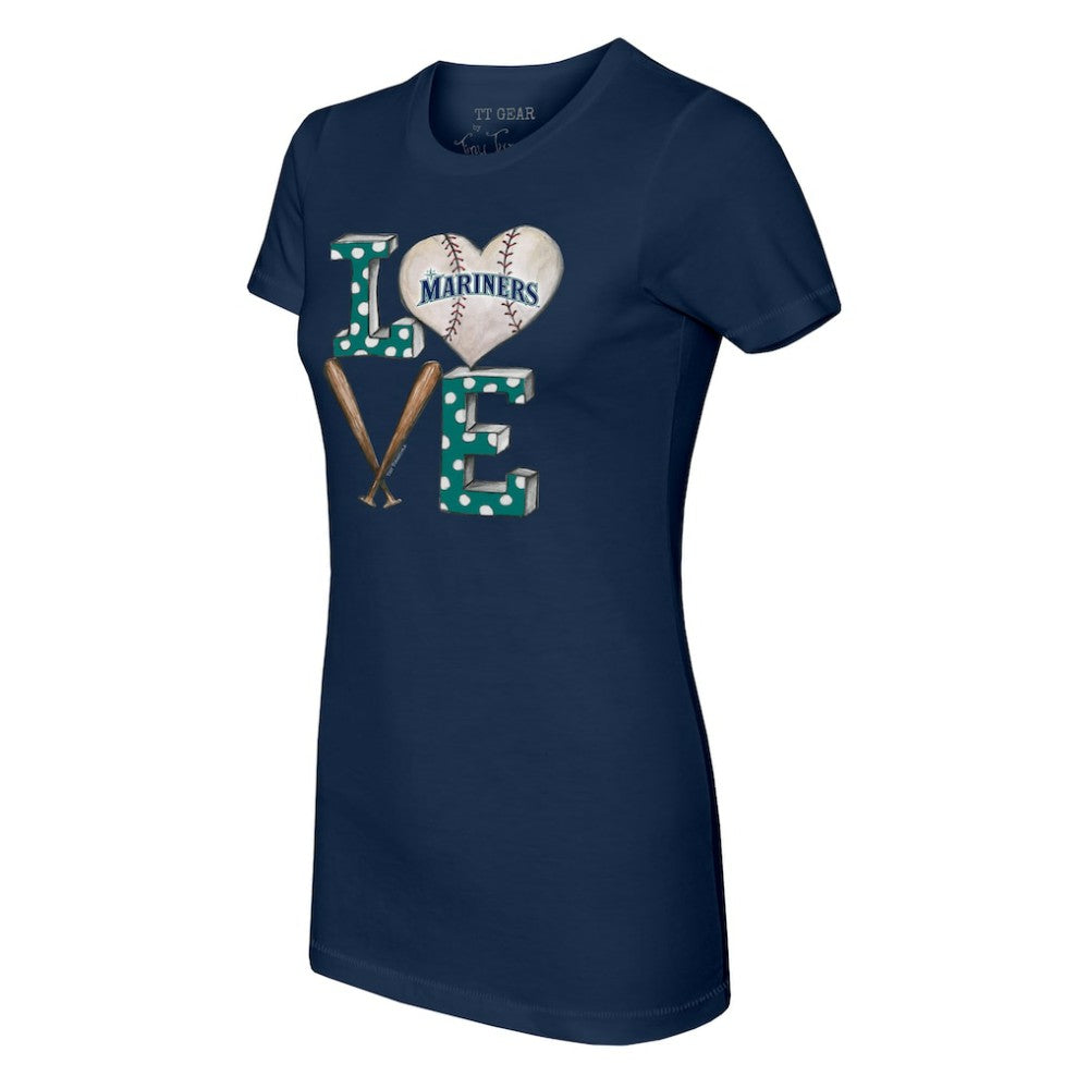 Seattle Mariners Tiny Turnip Women's Baseball Love T-Shirt for sale