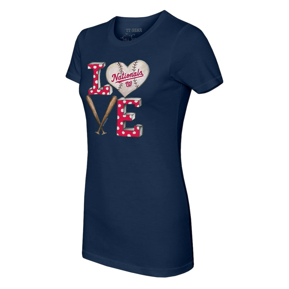 Washington Nationals Tiny Turnip Women's Baseball Love T-Shirt Near Me