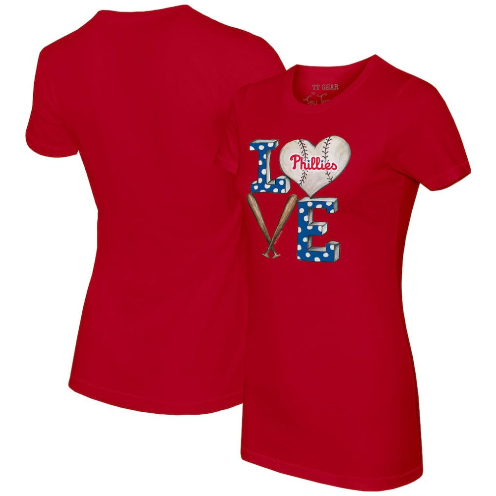 Philadelphia Phillies Tiny Turnip Women's Baseball Love T-Shirt Lifestyle