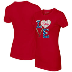 Philadelphia Phillies Tiny Turnip Women's Baseball Love T-Shirt Lifestyle