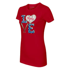 Philadelphia Phillies Tiny Turnip Women's Baseball Love T-Shirt Lifestyle