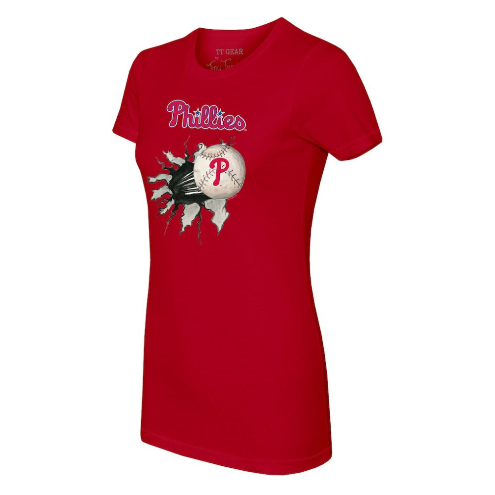 Philadelphia Phillies Tiny Turnip Women's Baseball Tear T-Shirt Lifestyle