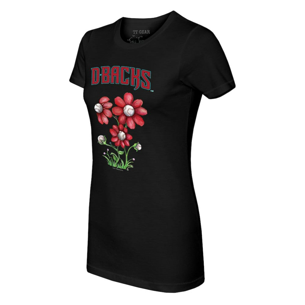 Arizona Diamondbacks Tiny Turnip Women's Blooming Baseballs T-Shirt Lifestyle