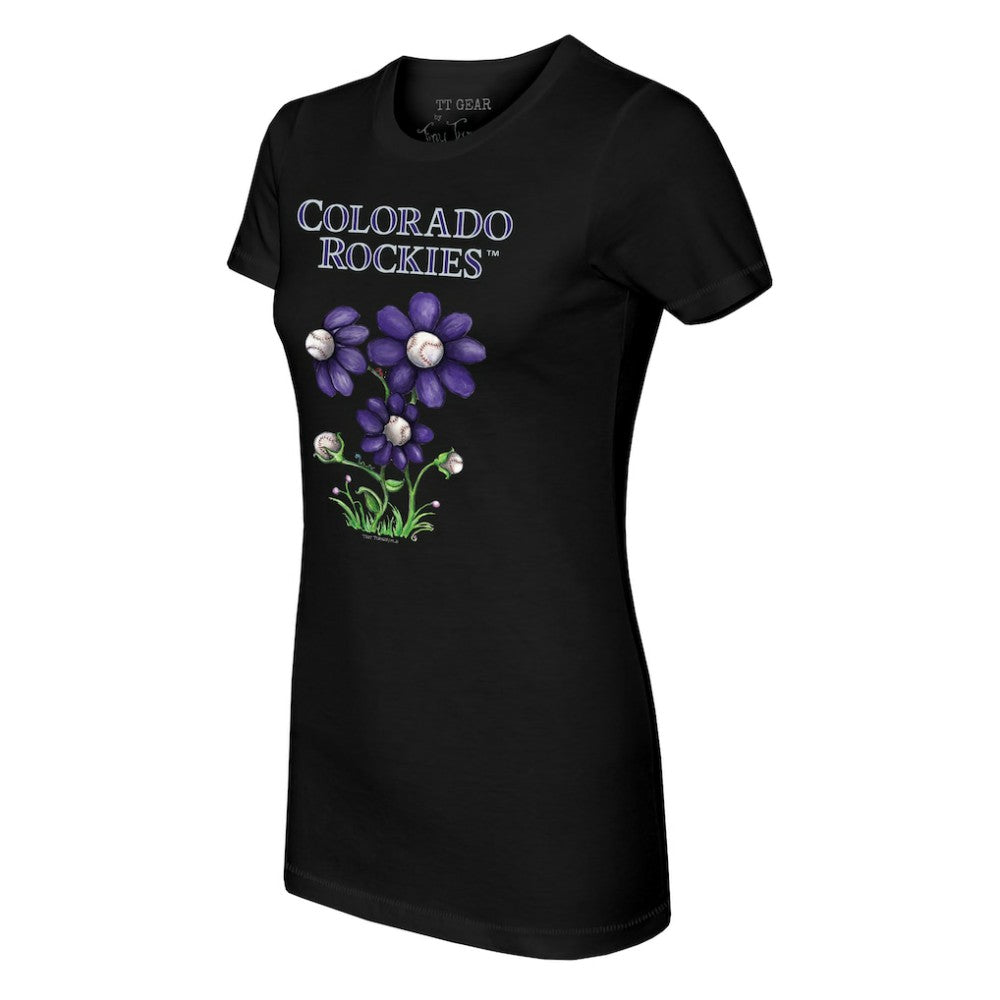 Colorado Rockies Tiny Turnip Women's Blooming Baseballs T-Shirt Online