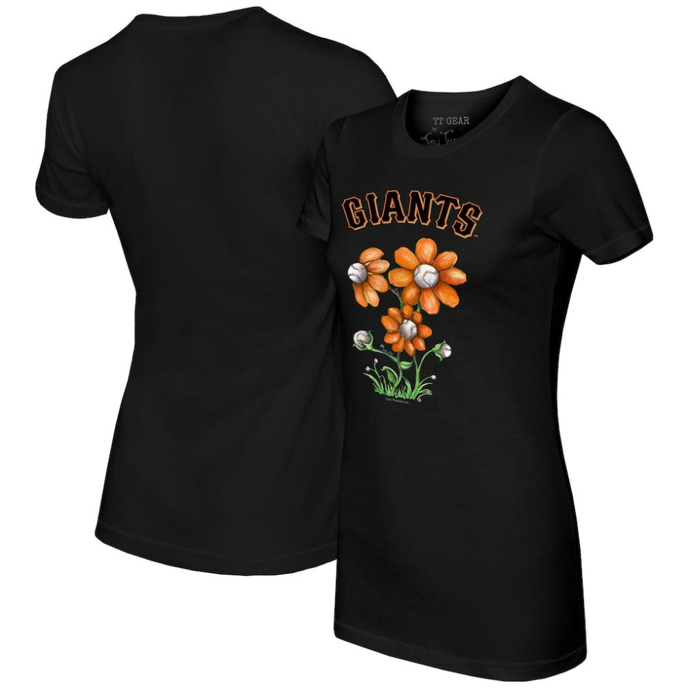 San Francisco Giants Tiny Turnip Women's Blooming Baseballs T-Shirt On Sale