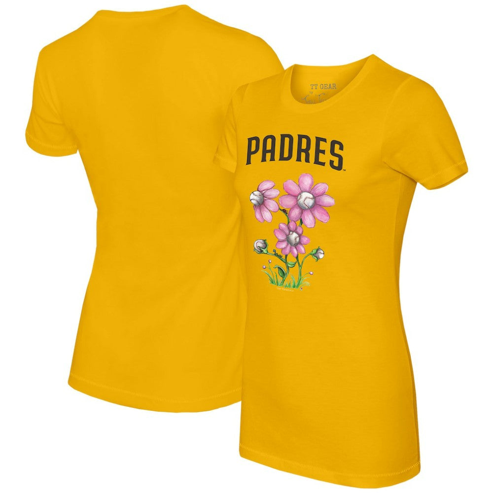 San Diego Padres Tiny Turnip Women's Blooming Baseballs T-Shirt Sale