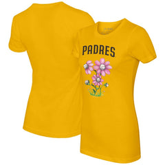 San Diego Padres Tiny Turnip Women's Blooming Baseballs T-Shirt Sale