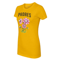 San Diego Padres Tiny Turnip Women's Blooming Baseballs T-Shirt Sale