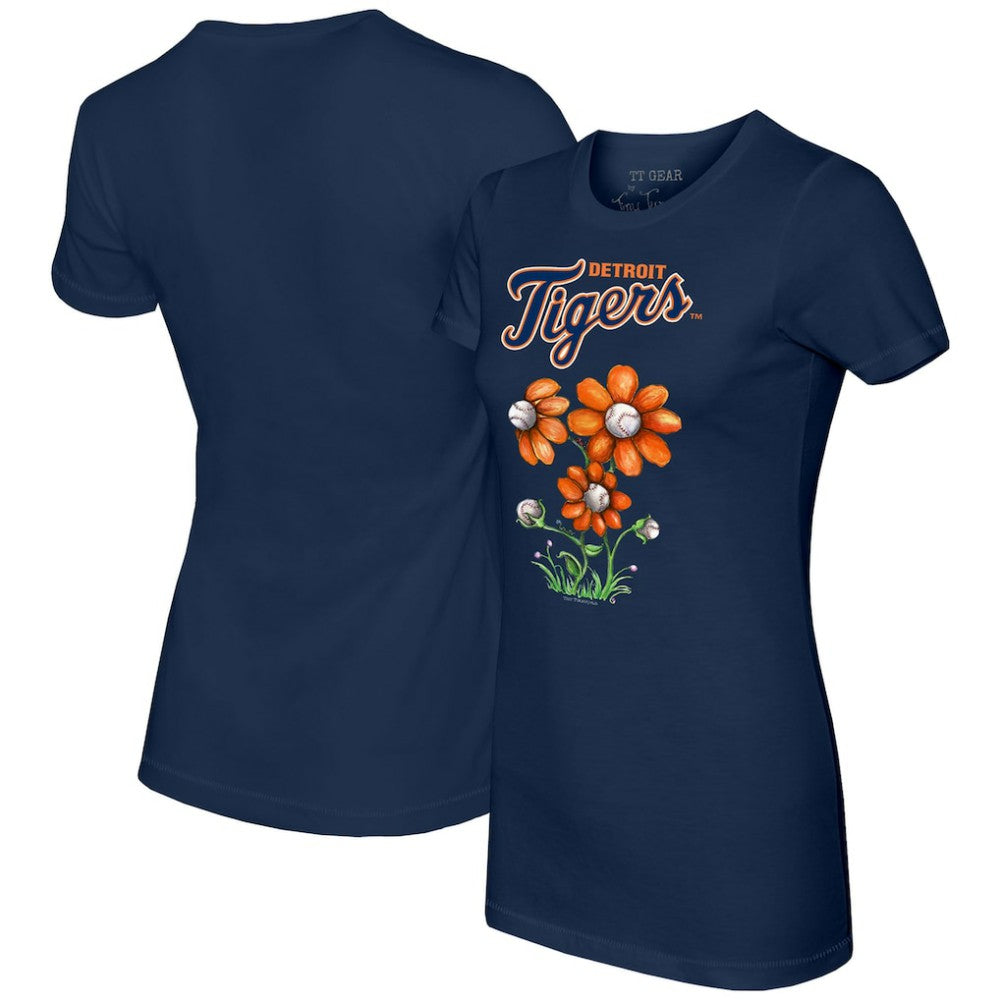Detroit Tigers Tiny Turnip Women's Blooming Baseballs T-Shirt On Sale