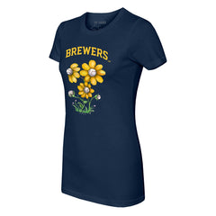 Milwaukee Brewers Tiny Turnip Women's Blooming Baseballs T-Shirt Online