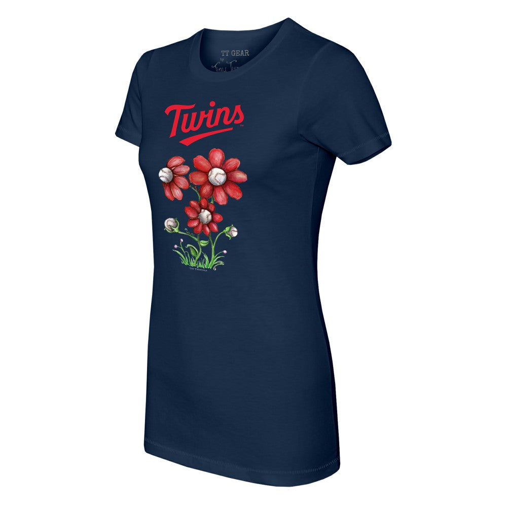 Minnesota Twins Tiny Turnip Women's Blooming Baseballs T-Shirt for sale
