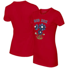 Boston Red Sox Tiny Turnip Women's Blooming Baseballs T-Shirt Sale